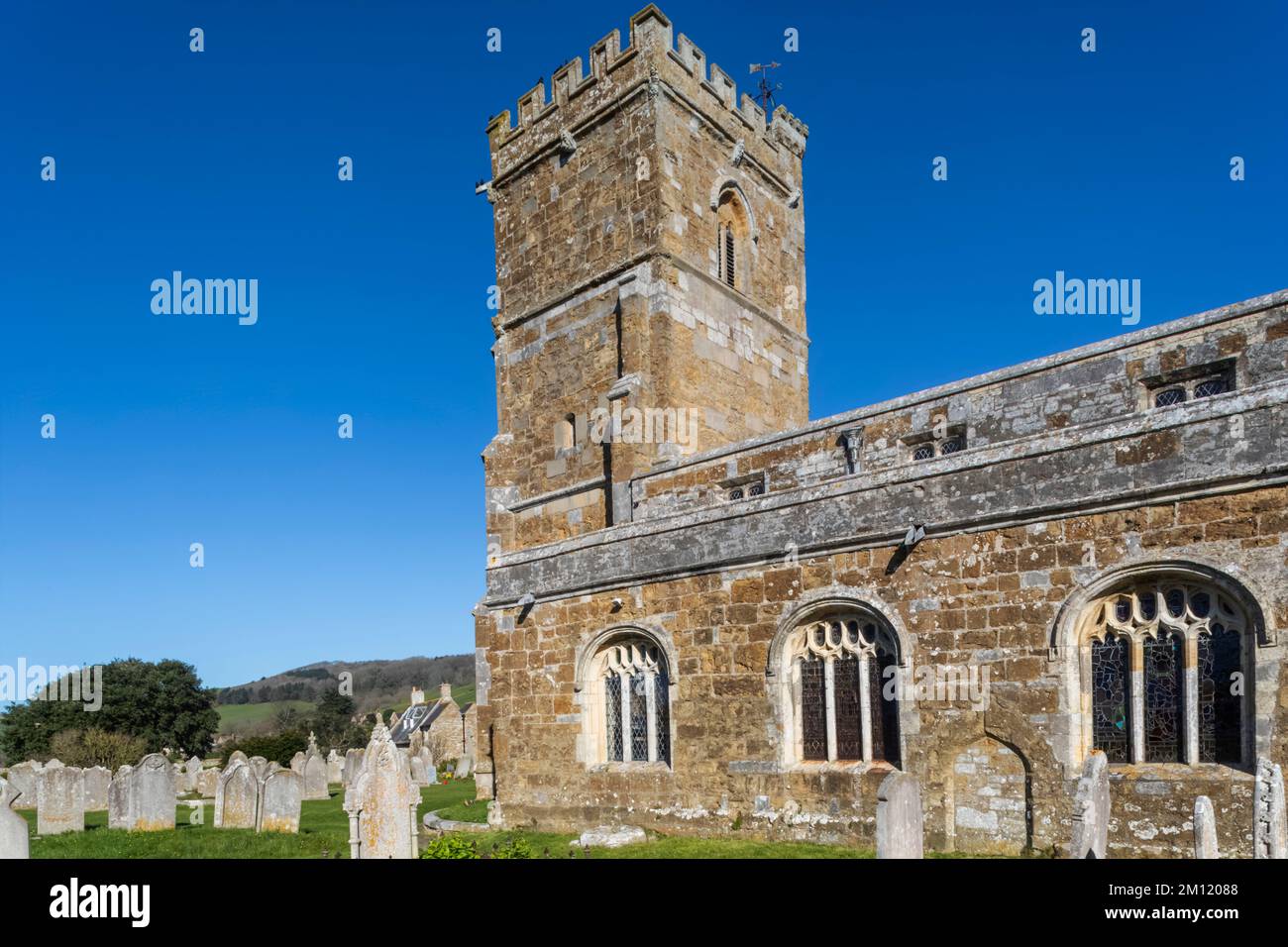 Angleterre, Dorset, Abbotsbury, Église Saint-Nicolas Banque D'Images