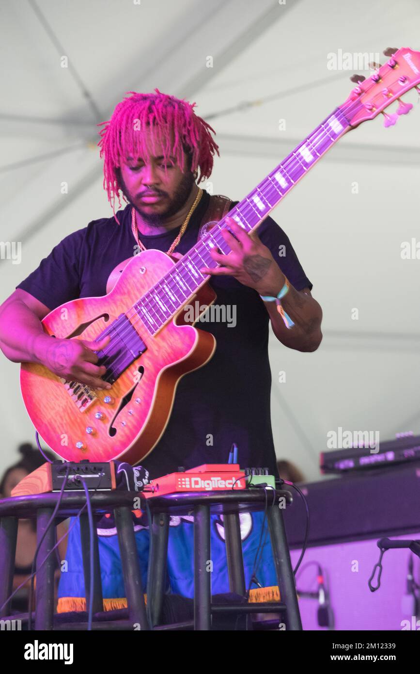 Austin City Limits - Thundercat en concert Banque D'Images