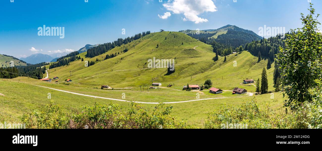 Sudelfeld région de ski, près de Bayrischzell, Mangfall Mountains, haute-Bavière, Bavière, Allemagne, Europe Banque D'Images