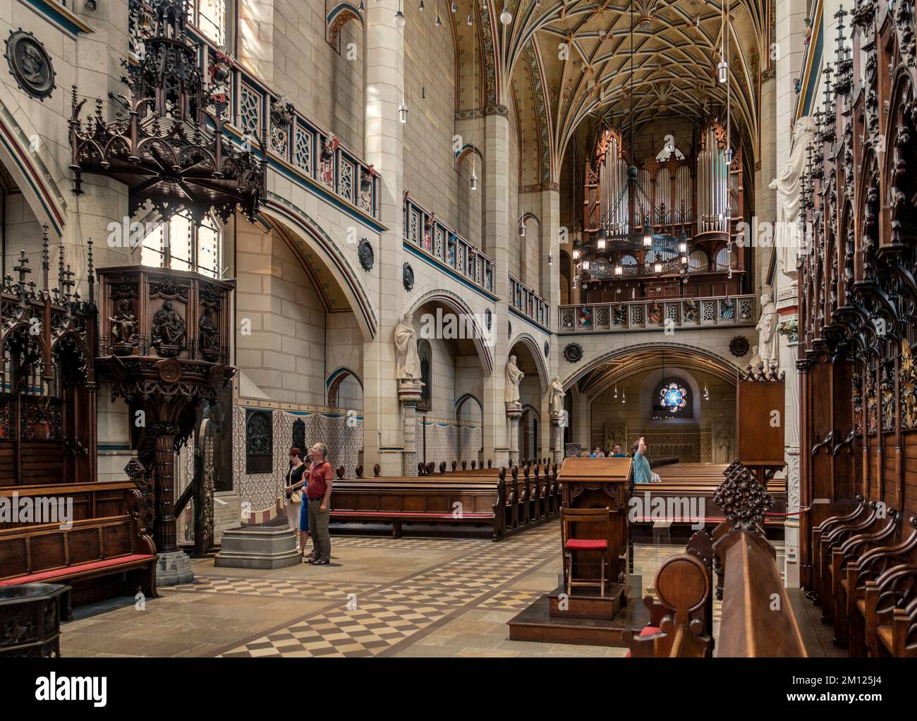 L'église du château, église de la réforme est une église de la salle gothique tardive. Banque D'Images