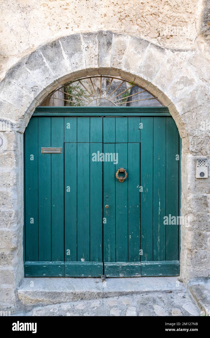 Matera, province de Matera, Basilicate, Italie, Europe. Photo détaillée dans les ruelles de Matera Banque D'Images