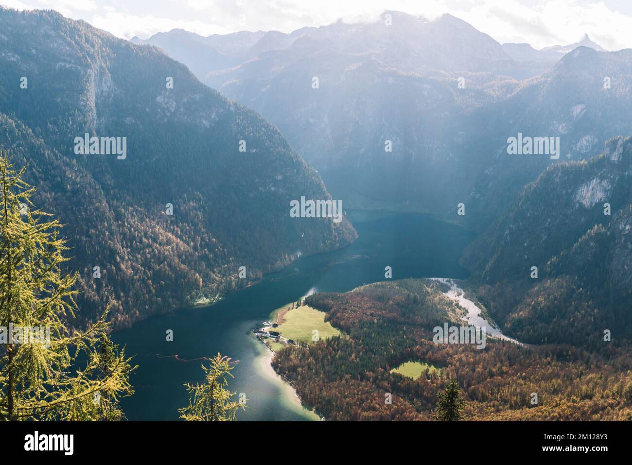 Vue sur la Königssee Banque D'Images