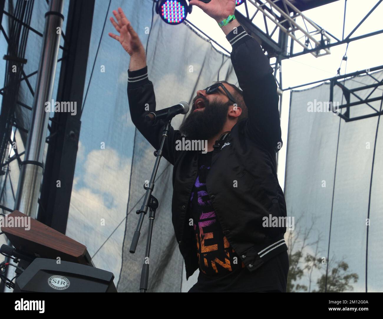 Le festival de musique et d'arts de Bonnaroo - Capital Cities en concert Banque D'Images