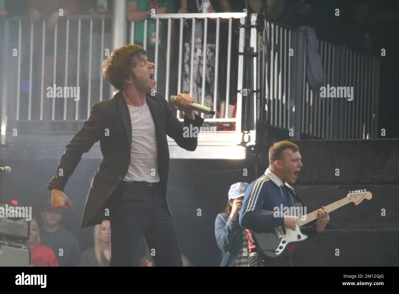 Boston Calling - cage the Elephant en concert Banque D'Images