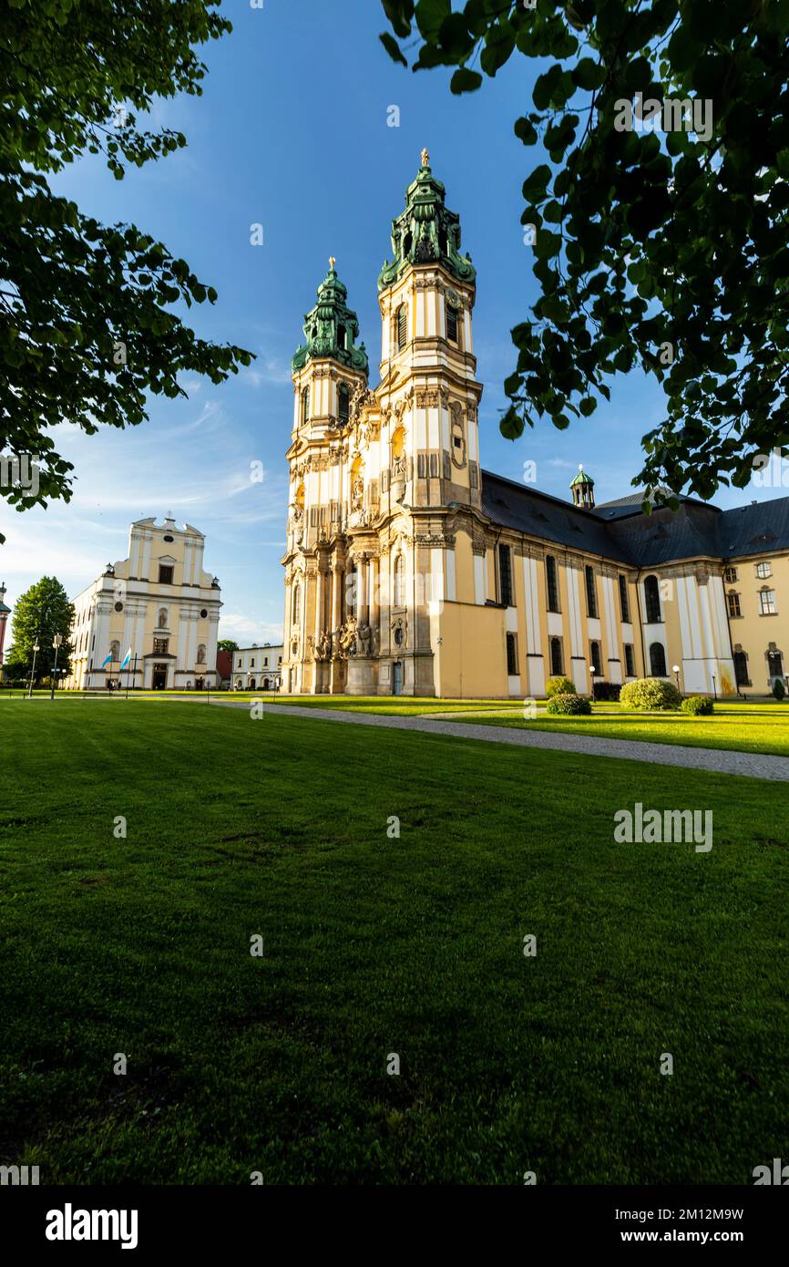 Europe, Pologne, Basse-Silésie, Abbaye de Krzeszow Banque D'Images