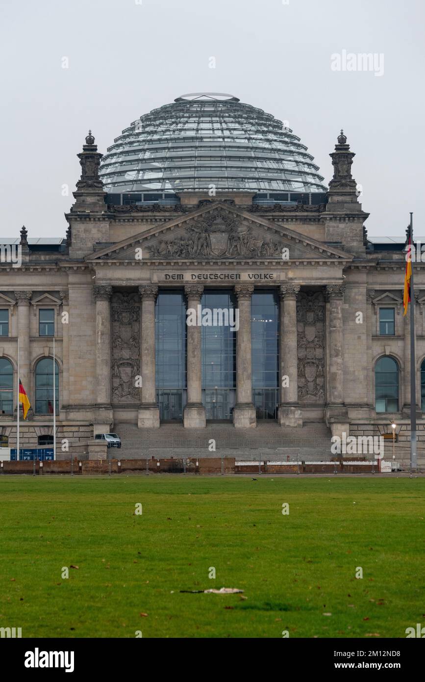 Reichstag, siège du Bundestag allemand, Berlin, Allemagne Banque D'Images