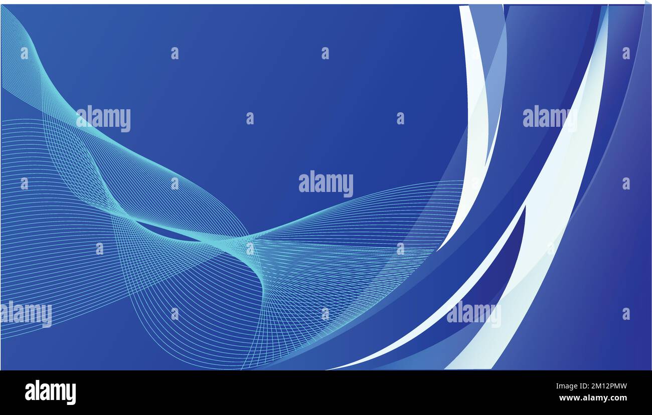 Un motif abstrait d'onde bleue décoratif fond vectoriel Illustration de Vecteur
