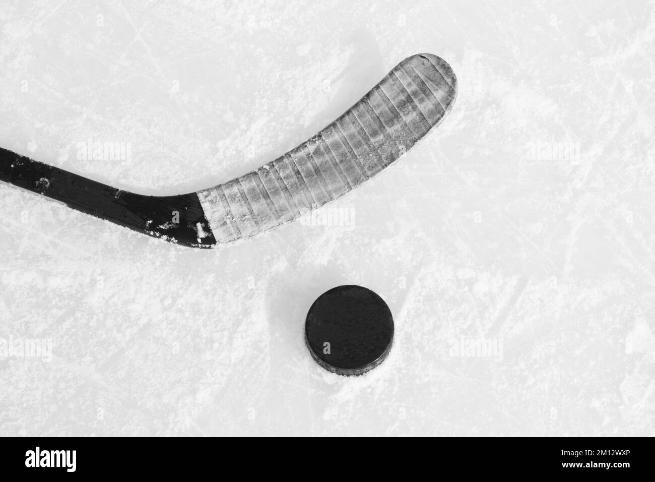Crosse de hockey Banque d'images noir et blanc - Alamy