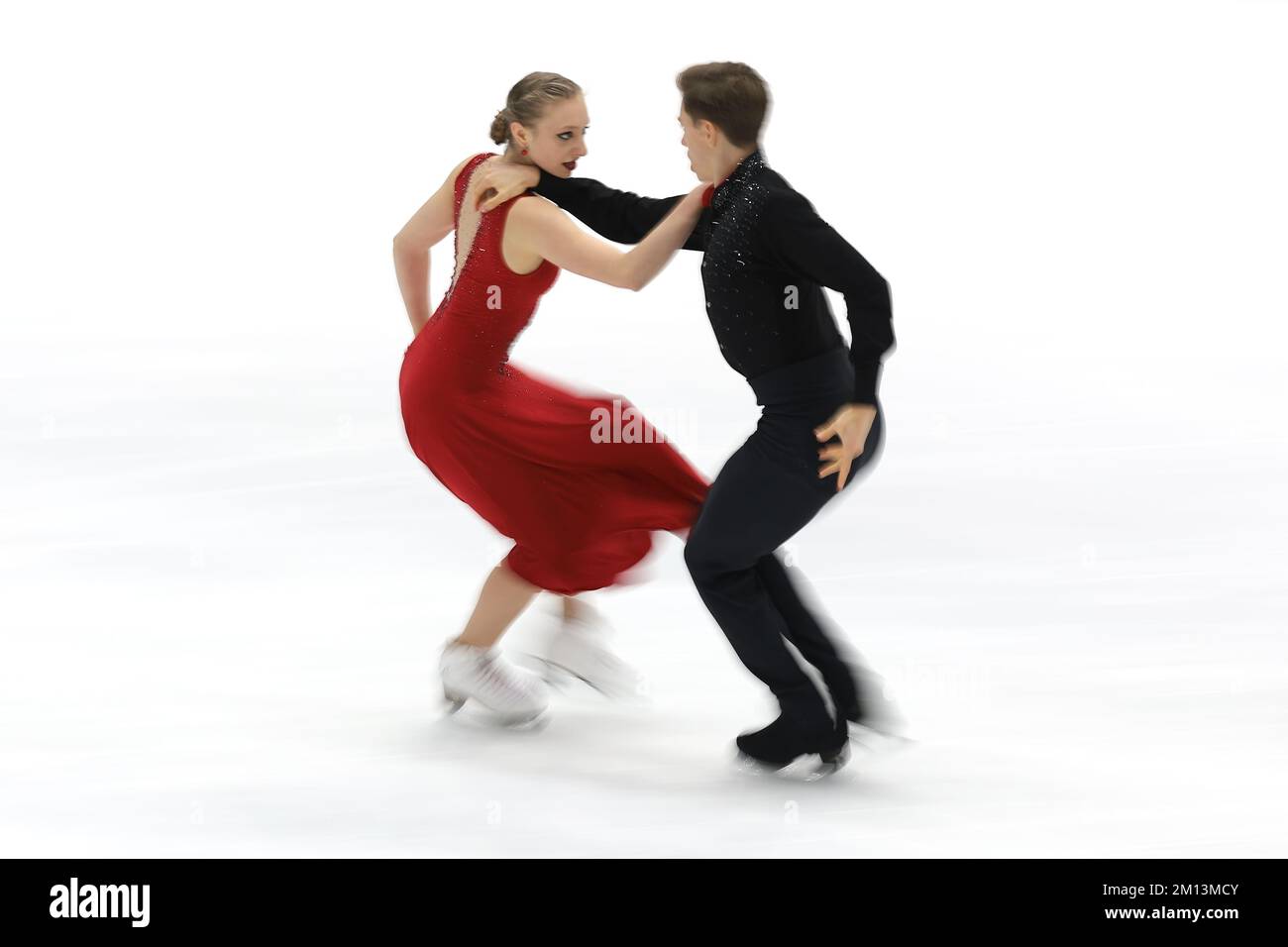 Turin, Italie, le 9th décembre 2022. Katerina Mrazkova et Daniel Mrazek de la République tchèque se sont produits dans la Junior Ice Dance Rythm Dance à Palavela, Turin. Date de la photo : 9th décembre 2022. Crédit photo à lire: Jonathan Moscrop/Sportimage crédit: Sportimage/Alay Live News Banque D'Images