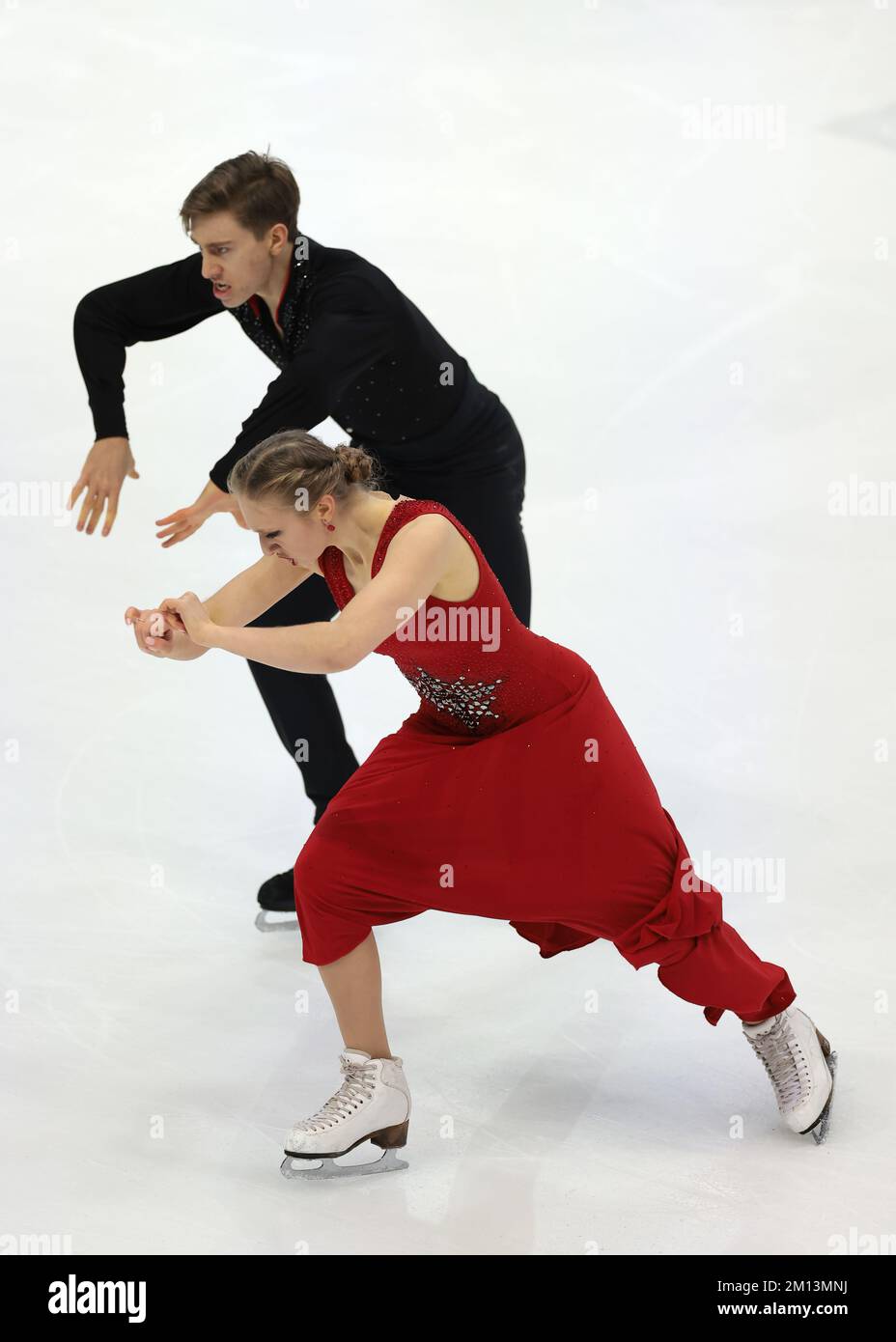 Turin, Italie, le 9th décembre 2022. Katerina Mrazkova et Daniel Mrazek de la République tchèque se sont produits dans la Junior Ice Dance Rythm Dance à Palavela, Turin. Date de la photo : 9th décembre 2022. Crédit photo à lire: Jonathan Moscrop/Sportimage crédit: Sportimage/Alay Live News Banque D'Images