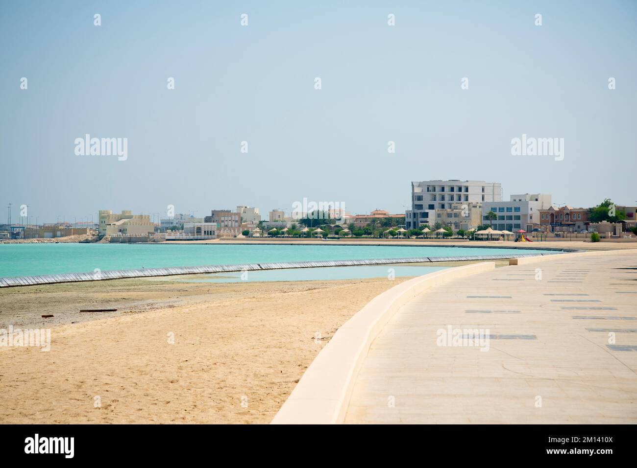 Plage sur le golfe Persique - Qatar Banque D'Images