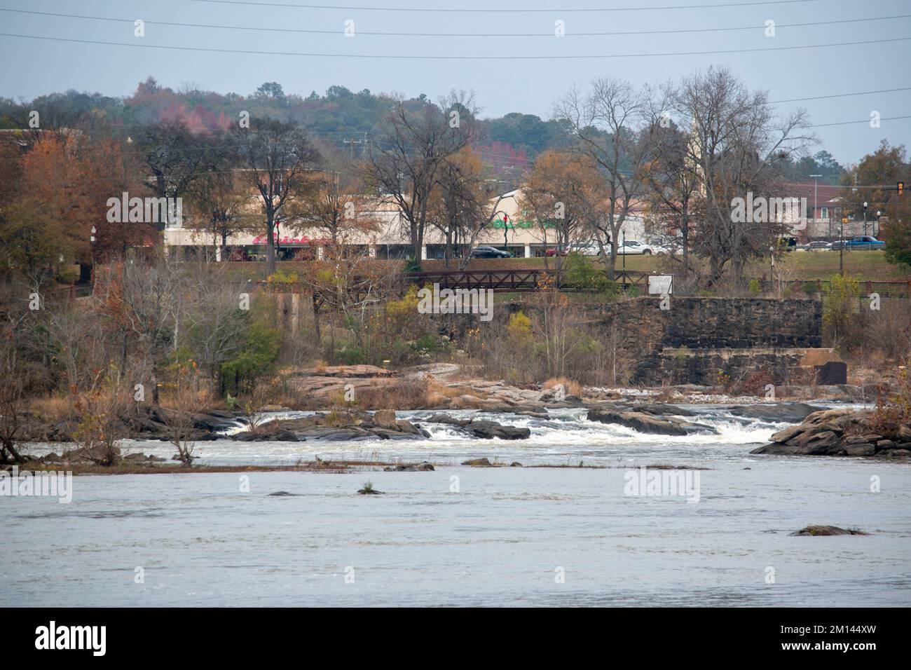 Columbus est la deuxième plus grande ville de Géorgie, Etats-Unis et a une longue histoire. Il se trouve sur les rives de la rivière Chattahoochee. Banque D'Images