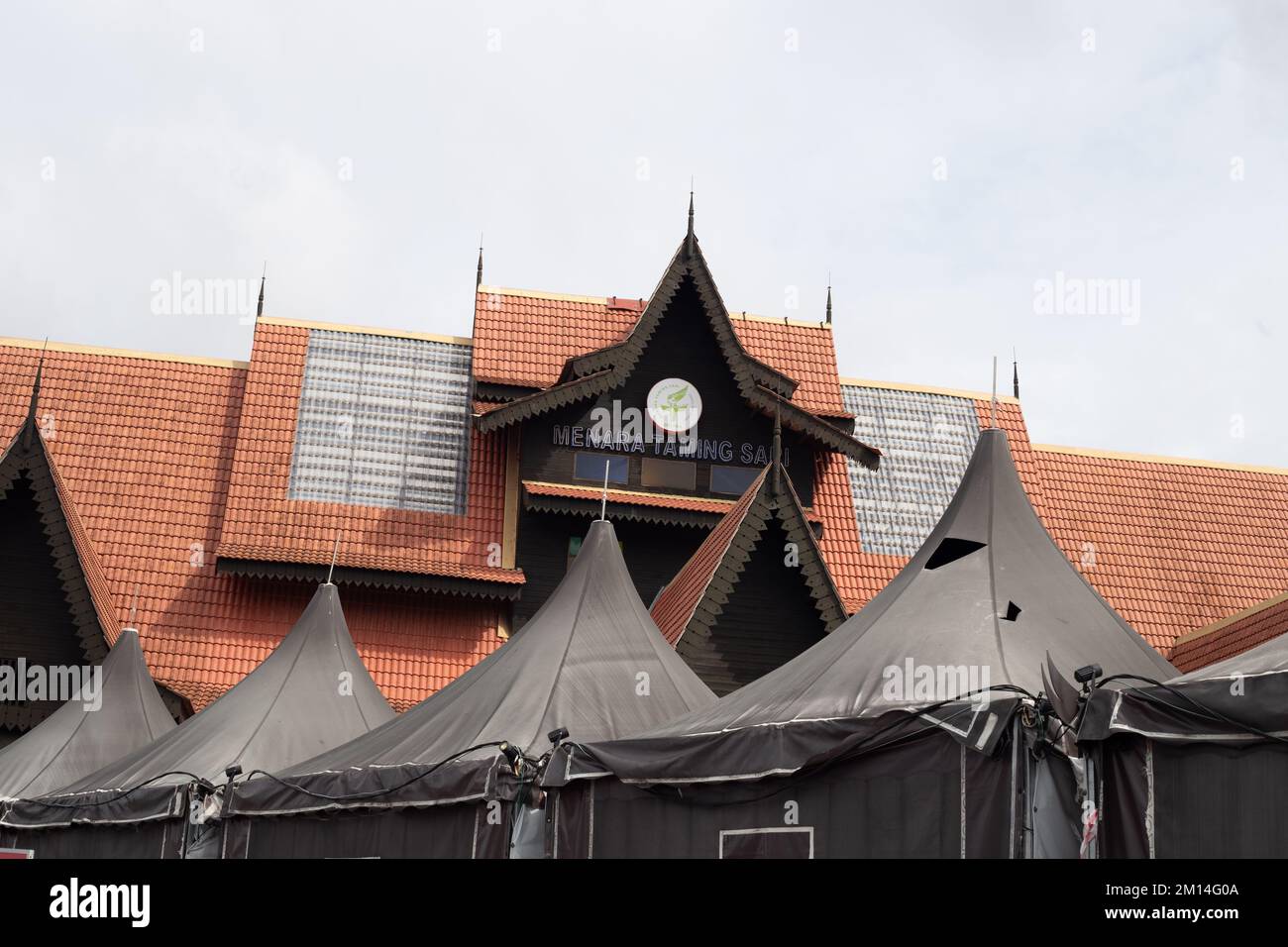 Un tout près du bâtiment 'Menara Taming Sari' à Melaka, en Malaisie Banque D'Images