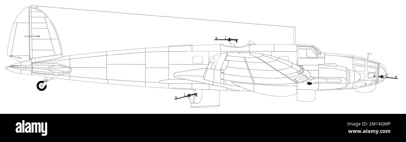 Heinkel He 111E Banque D'Images