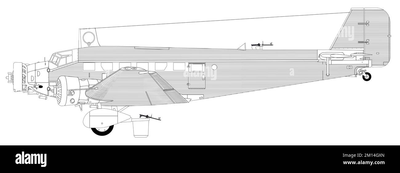 Junkers Ju 52/3m Banque D'Images
