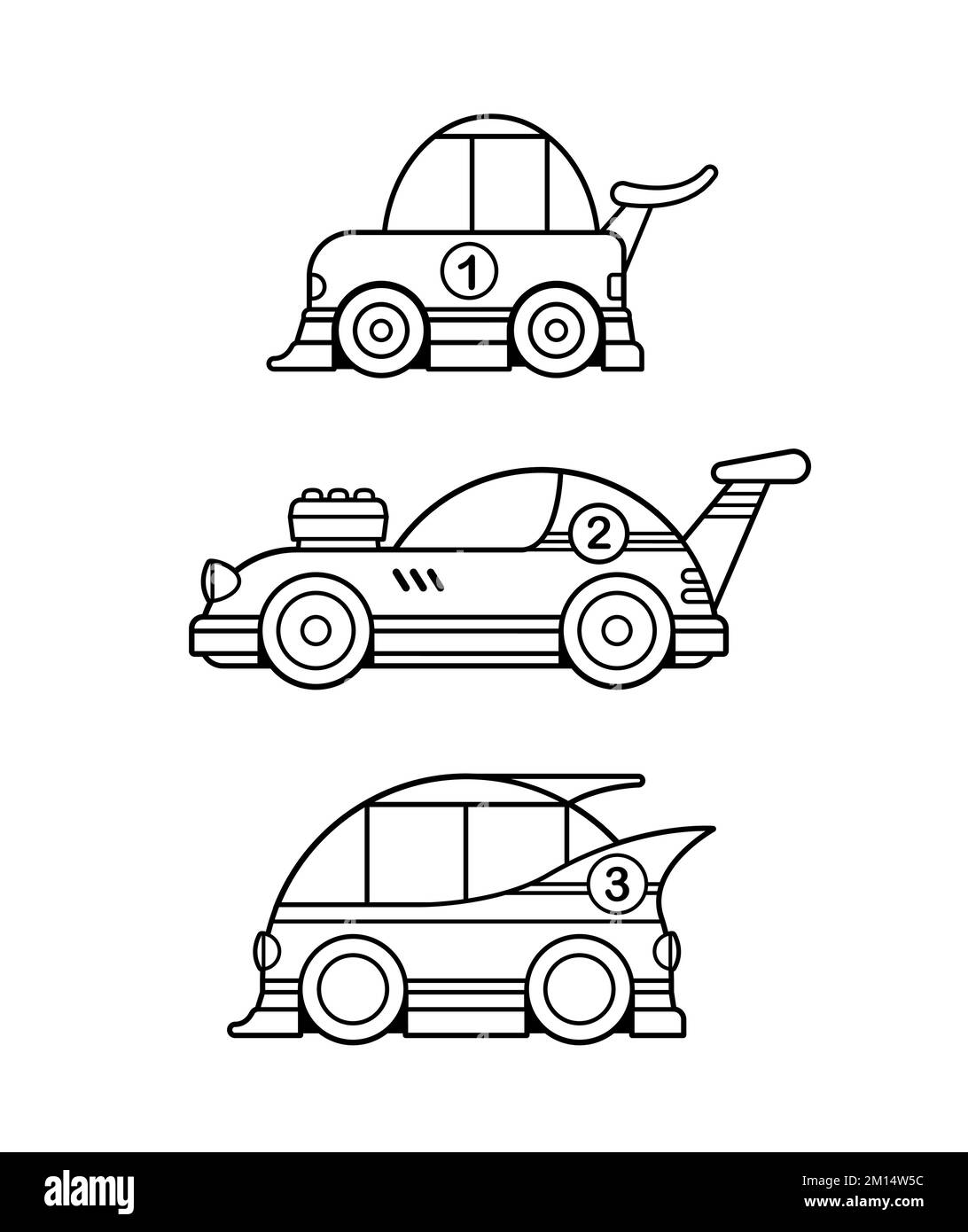 Dessin de voiture de sport enfant Banque d'images vectorielles - Alamy