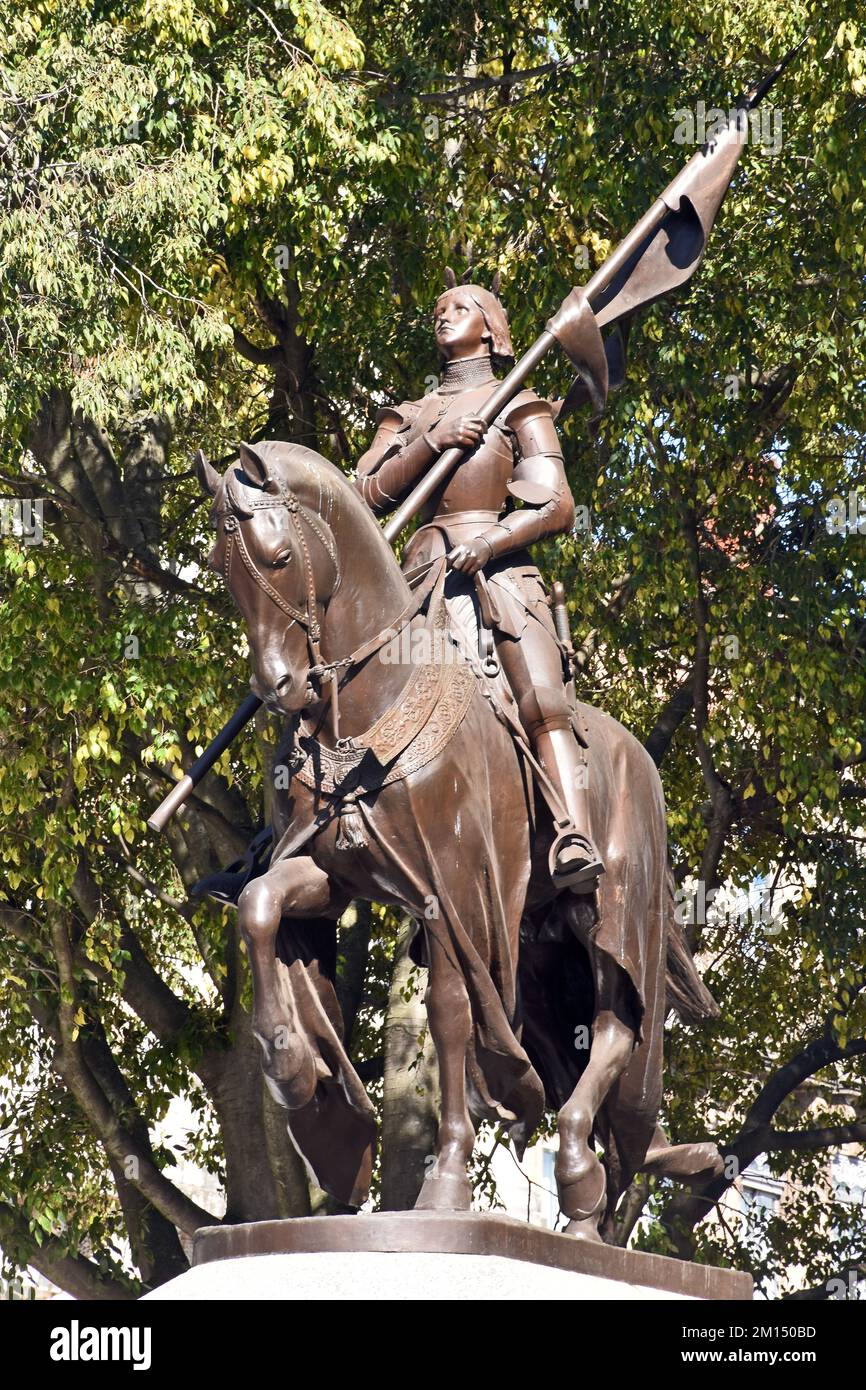 Statue équestre en bronze de Jeanne d’Arc, Jeanne d’Arc, à Toulouse