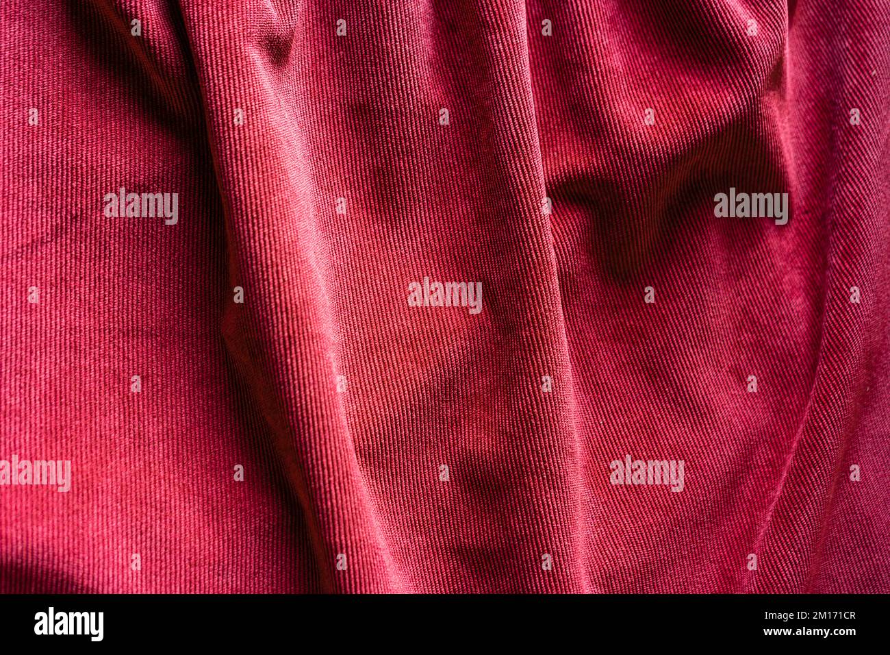 Texture textile fond Viva Magenta couleur Banque D'Images
