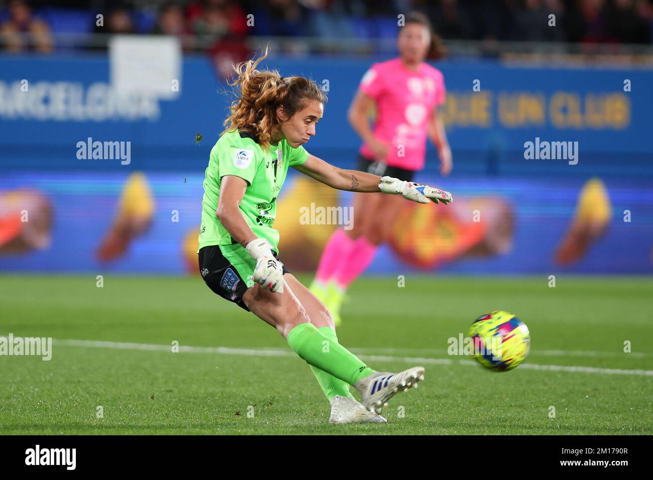 Barcelone, Espagne. 10th décembre 2022. Laura d'Alhama CF en action pendant le match de la Liga F entre le FC Barcelone et Alhama CF au stade Johan Cruyff à Barcelone, Espagne. Crédit : DAX Images/Alamy Live News Banque D'Images