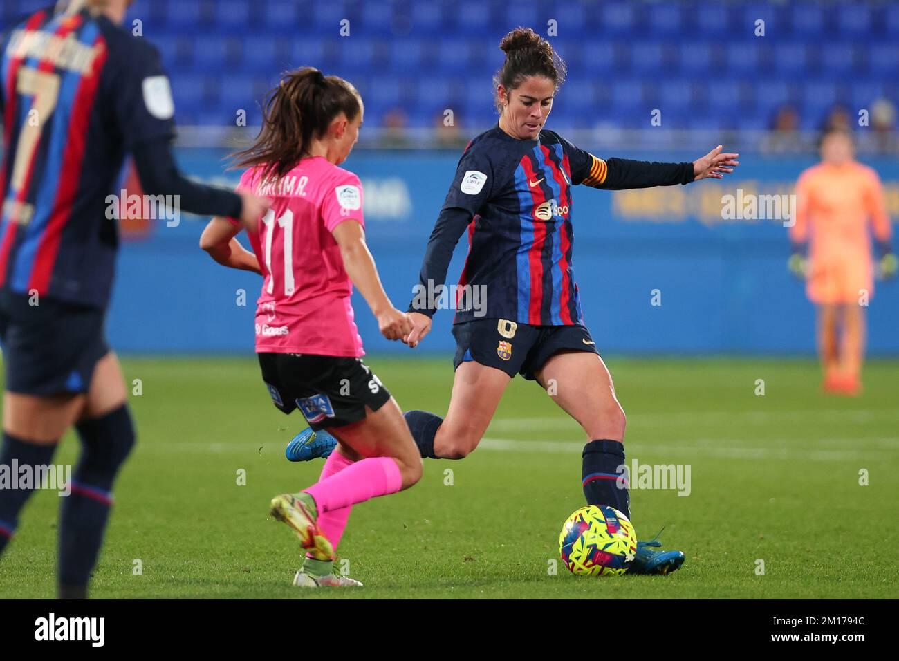 Barcelone, Espagne. 10th décembre 2022. Marta Torrejon du FC Barcelone en action pendant le match de la Liga F entre le FC Barcelone et Alhama CF au stade Johan Cruyff à Barcelone, Espagne. Crédit : DAX Images/Alamy Live News Banque D'Images