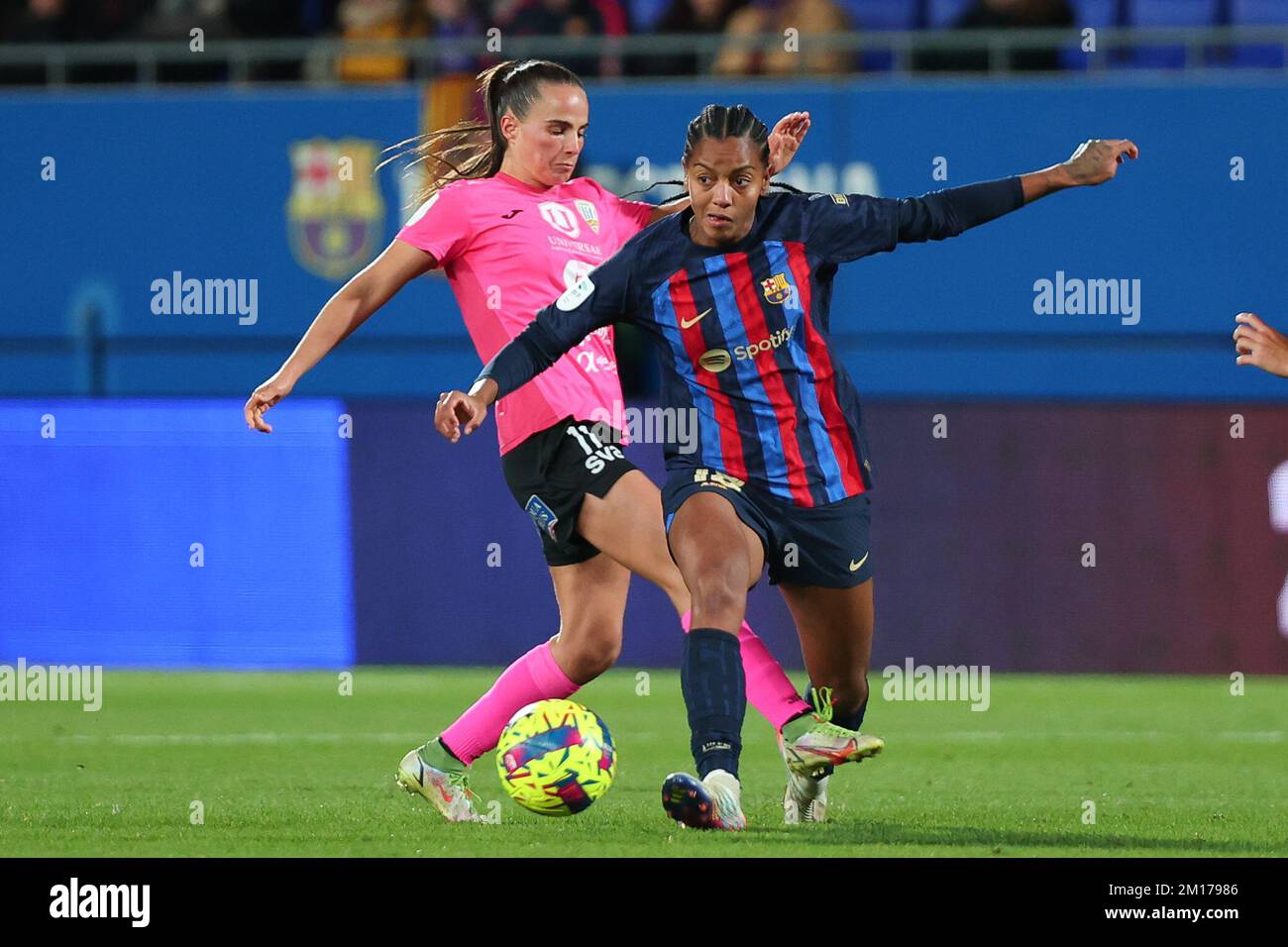 Barcelone, Espagne. 10th décembre 2022. Geyse Ferreira du FC Barcelone en action pendant le match de la Liga F entre le FC Barcelone et Alhama CF au stade Johan Cruyff de Barcelone, Espagne. Crédit : DAX Images/Alamy Live News Banque D'Images