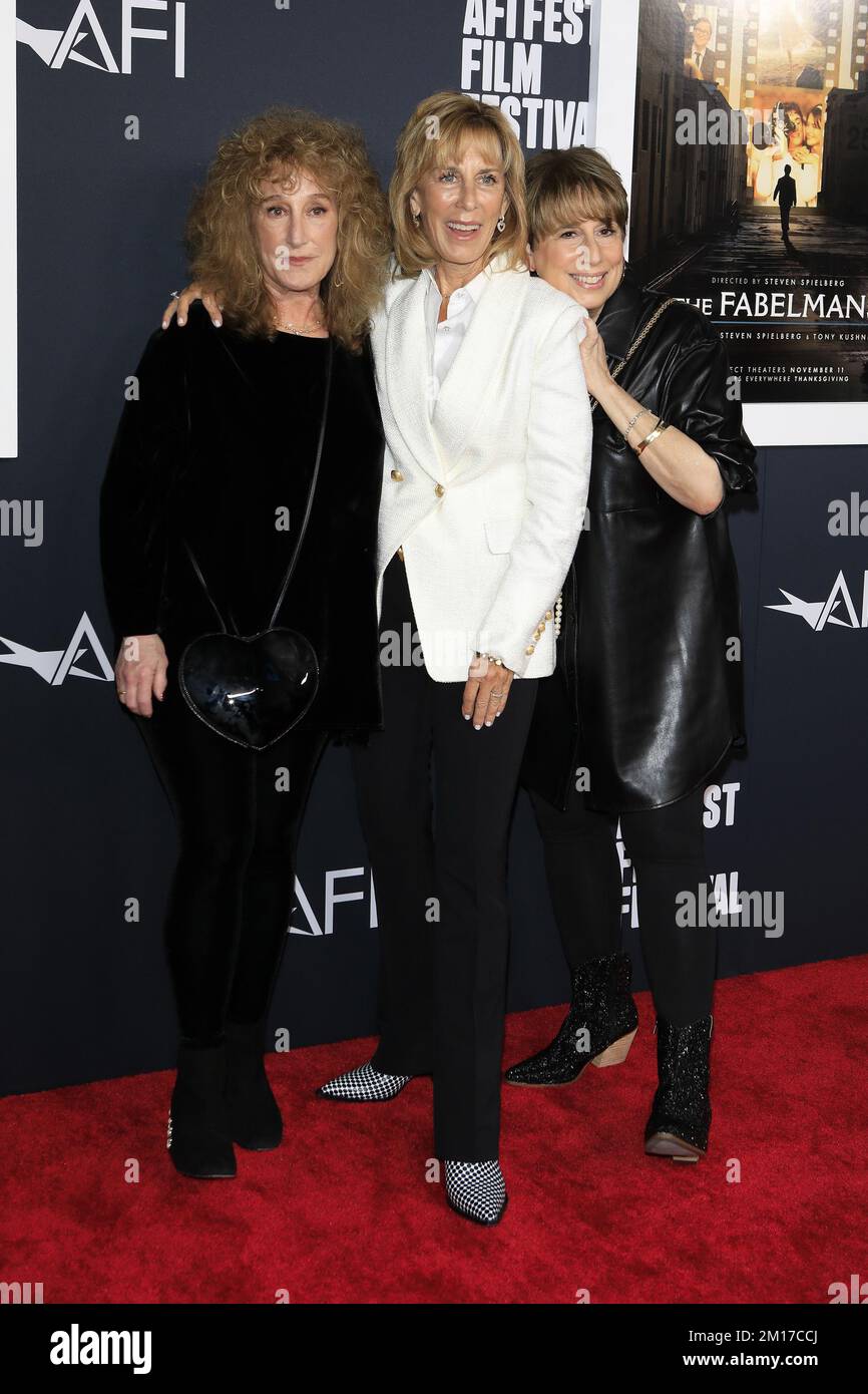 AFI Fest - la projection de Fabelmans au TCL Chinese Theatre IMAX le 2022 novembre à Los Angeles, CA avec: Anne Spielberg, Nancy Spielberg, Sue Spielberg où: Los Angeles, Californie, États-Unis quand: 07 nov 2022 crédit: Nicky Nelson/WENN Banque D'Images
