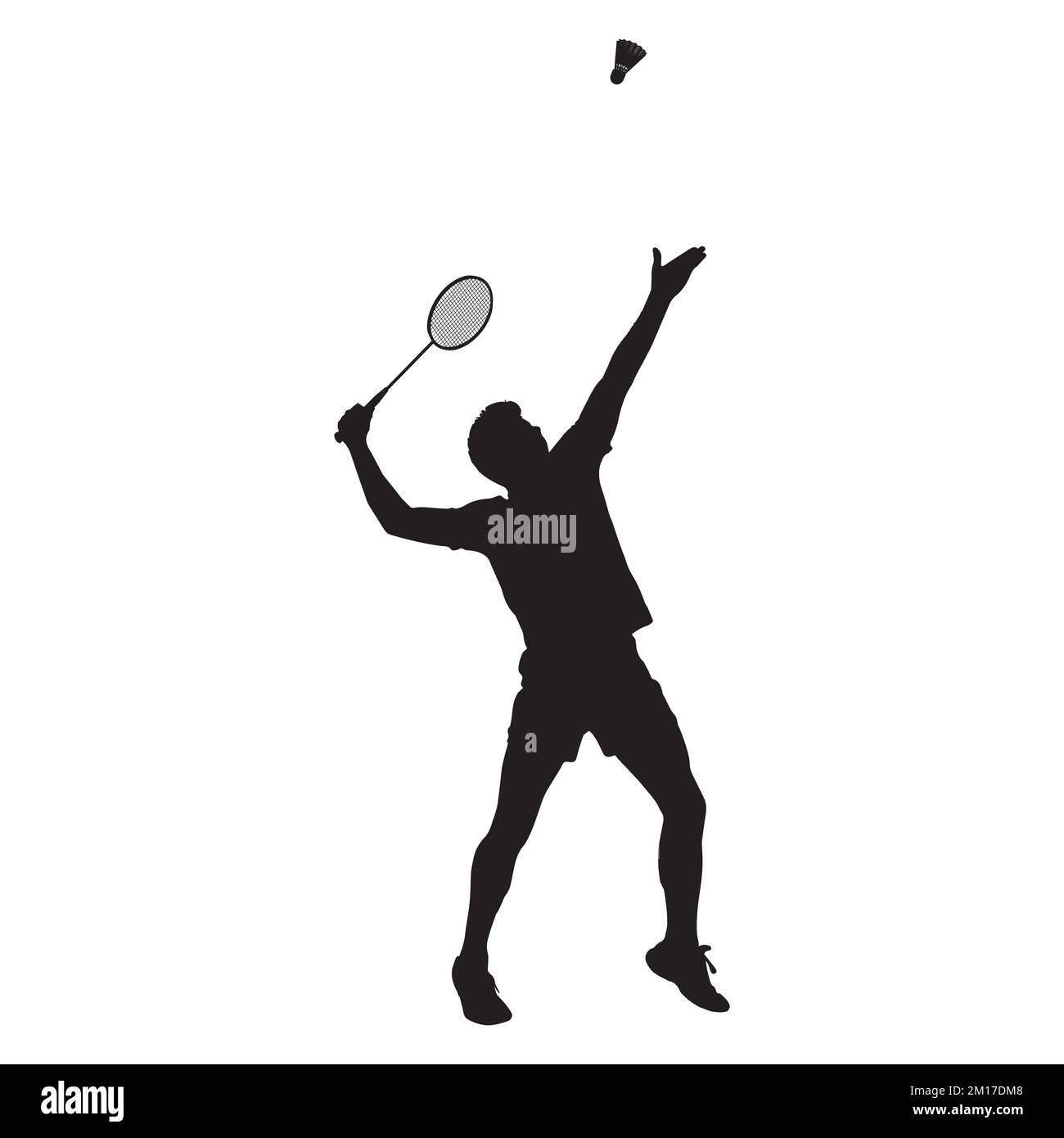 Illustration vectorielle du joueur de badminton Illustration de Vecteur