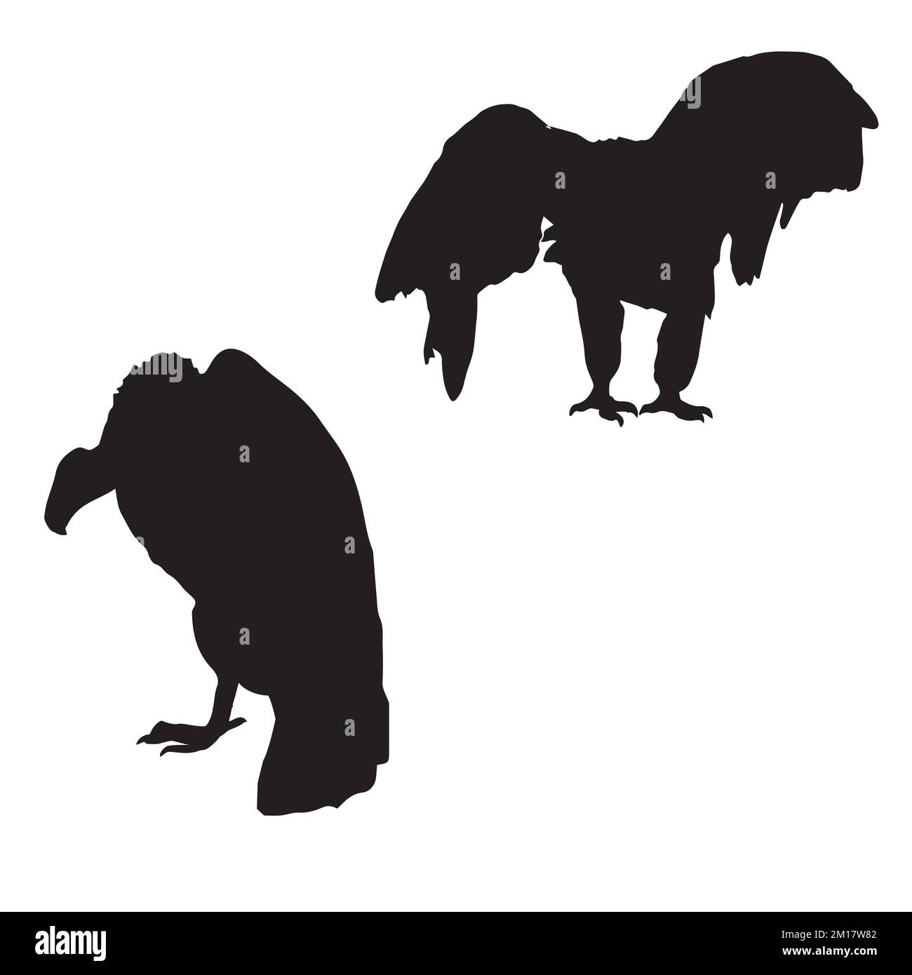 Illustration vectorielle de la silhouette de Vulture Illustration de Vecteur