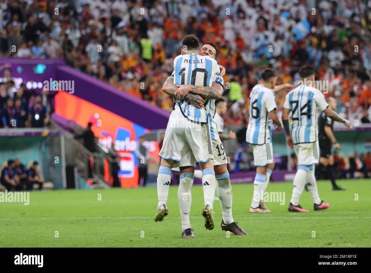 Lusail, Qatar. Coupe du monde de la FIFA. Correspondance 57. Pays-Bas contre Argentine. 9th décembre 2022. Banque D'Images