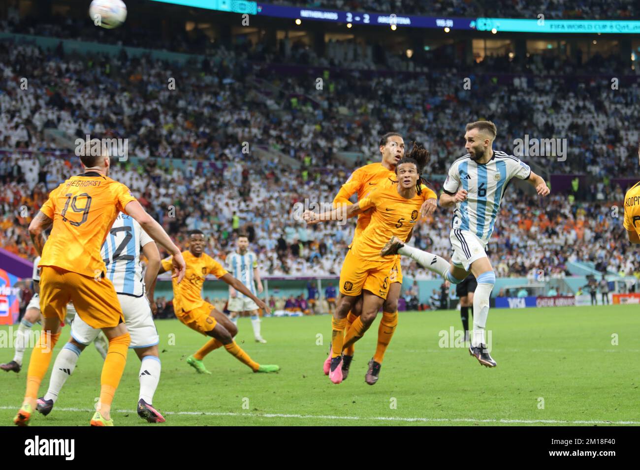 Lusail, Qatar. Coupe du monde de la FIFA. Correspondance 57. Pays-Bas contre Argentine. 9th décembre 2022. Banque D'Images