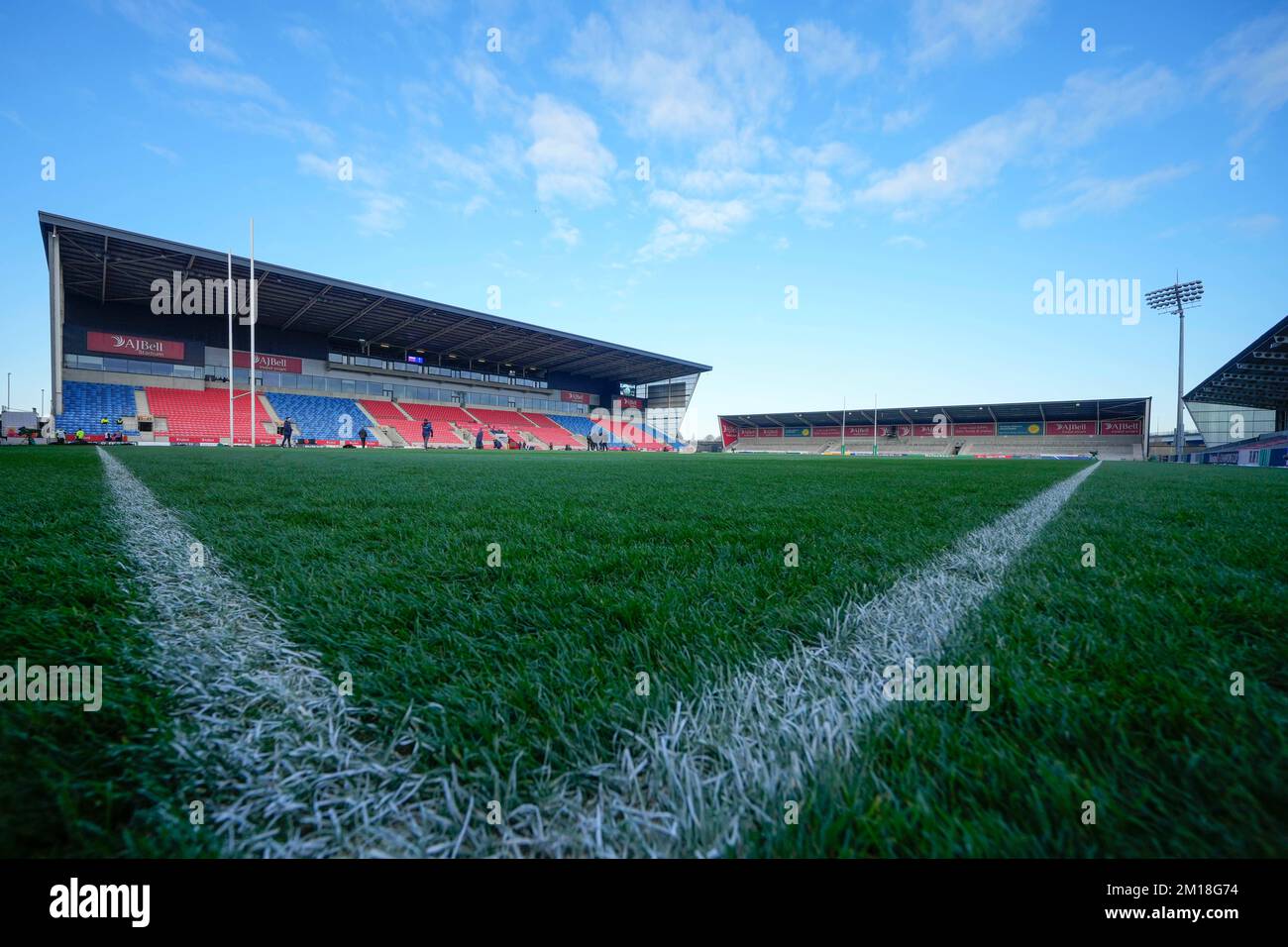 Eccles, Royaume-Uni. 11th décembre 2022. Vue générale de Bramhall Lane avant le match de la coupe des champions européenne du groupe B sale Sharks vs Ulster Rugby au stade AJ Bell, Eccles, Royaume-Uni, 11th décembre 2022 (photo de Steve Flynn/News Images) à Eccles, Royaume-Uni, le 12/11/2022. (Photo de Steve Flynn/News Images/Sipa USA) crédit: SIPA USA/Alay Live News Banque D'Images