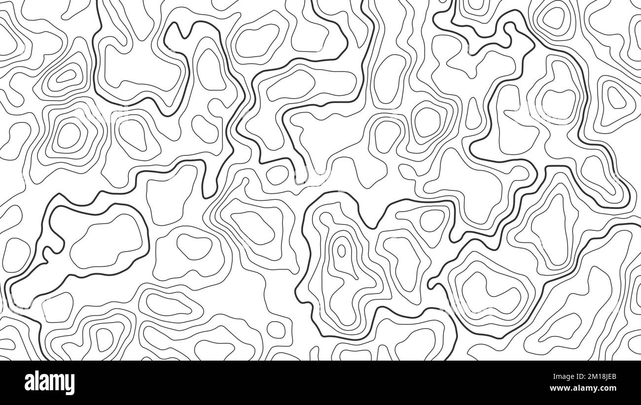 Arrière-plan de la carte topographique de contour. Topographie abstraite et arrière-plan de la grille géographique. Concept d'entreprise. Illustration de Vecteur