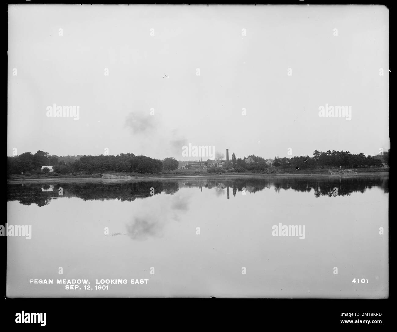 Sudbury Department, amélioration du lac Cochituate, Pegonan Meadow, vue est, Natick, Mass., 12 septembre 1901, ouvrages d'eau, réservoirs, structures de distribution d'eau, amélioration sanitaire des bassins hydrographiques Banque D'Images Sudbury Department, amélioration du lac Cochituate, Pegonan Meadow, vue est, Natick, Mass., 12 septembre 1901, ouvrages d'eau, réservoirs, structures de distribution d'eau, amélioration sanitaire des bassins hydrographiques Banque D'Images