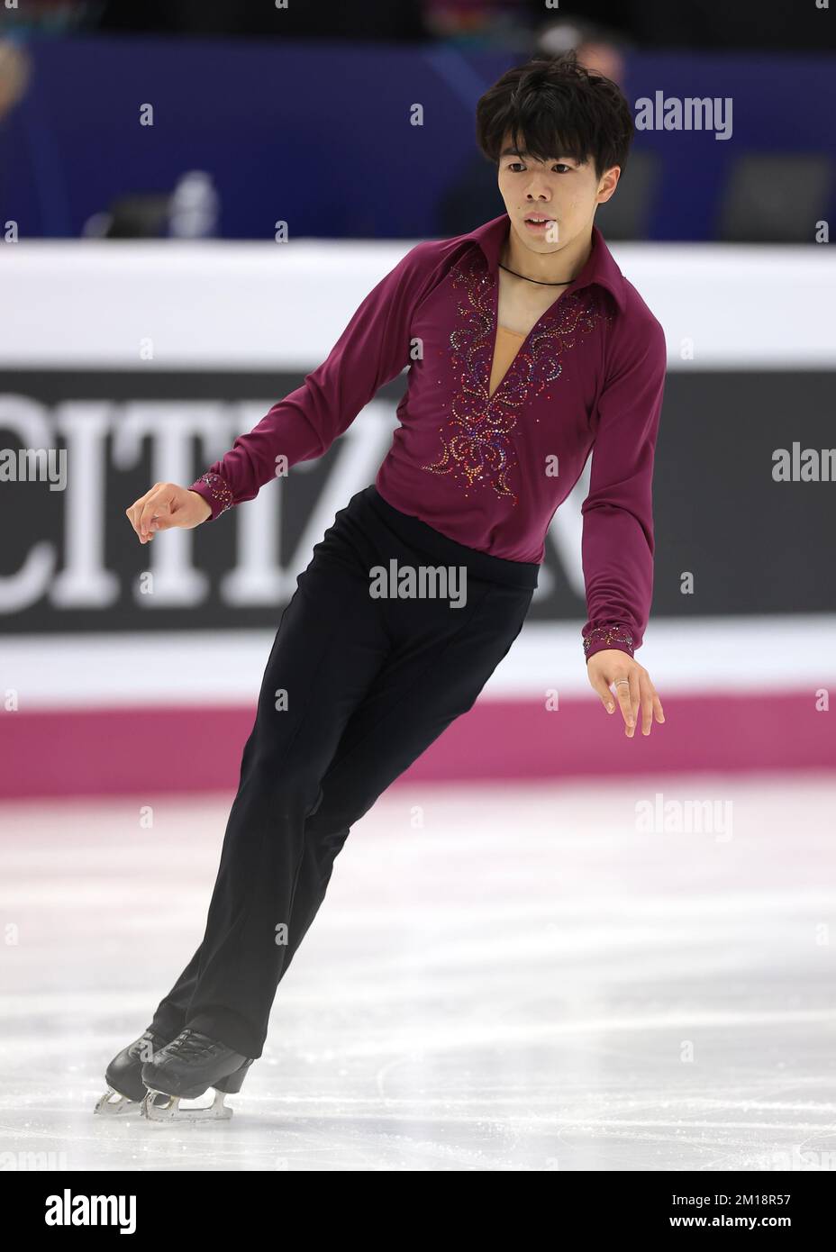 Turin, Italie, le 10th décembre 2022. Shun Sato, du Japon, se produit dans le programme de patinage libre pour hommes à Palavela, Turin. Date de la photo : 10th décembre 2022. Crédit photo à lire: Jonathan Moscrop/Sportimage crédit: Sportimage/Alay Live News Banque D'Images