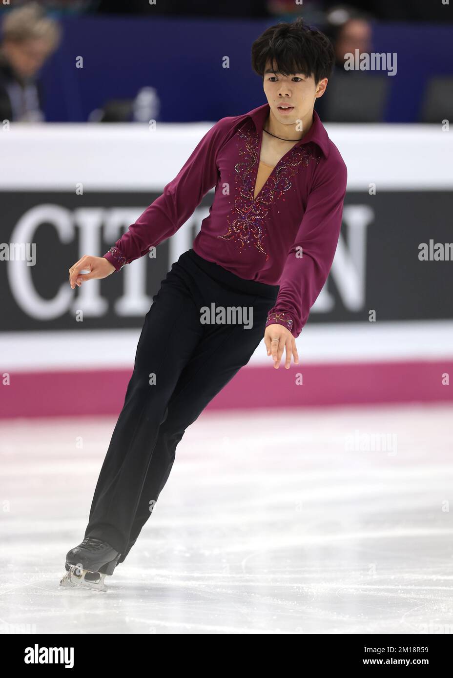 Turin, Italie, le 10th décembre 2022. Shun Sato, du Japon, se produit dans le programme de patinage libre pour hommes à Palavela, Turin. Date de la photo : 10th décembre 2022. Crédit photo à lire: Jonathan Moscrop/Sportimage crédit: Sportimage/Alay Live News Banque D'Images