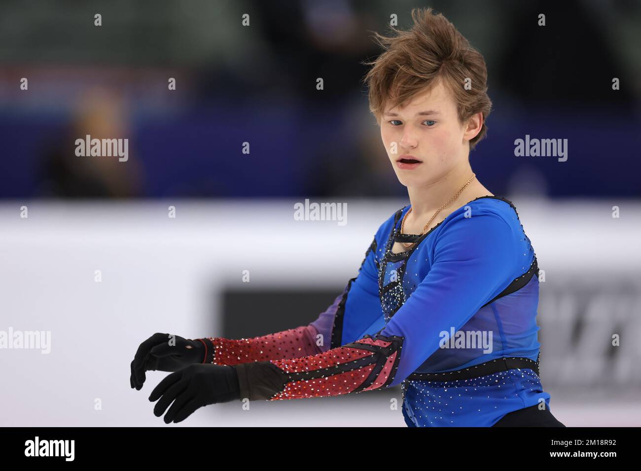 Turin, Italie, le 10th décembre 2022. Ilia Malinin des États-Unis se produit dans le programme de patinage libre pour hommes à Palavela, Turin. Date de la photo : 10th décembre 2022. Crédit photo à lire: Jonathan Moscrop/Sportimage crédit: Sportimage/Alay Live News Banque D'Images