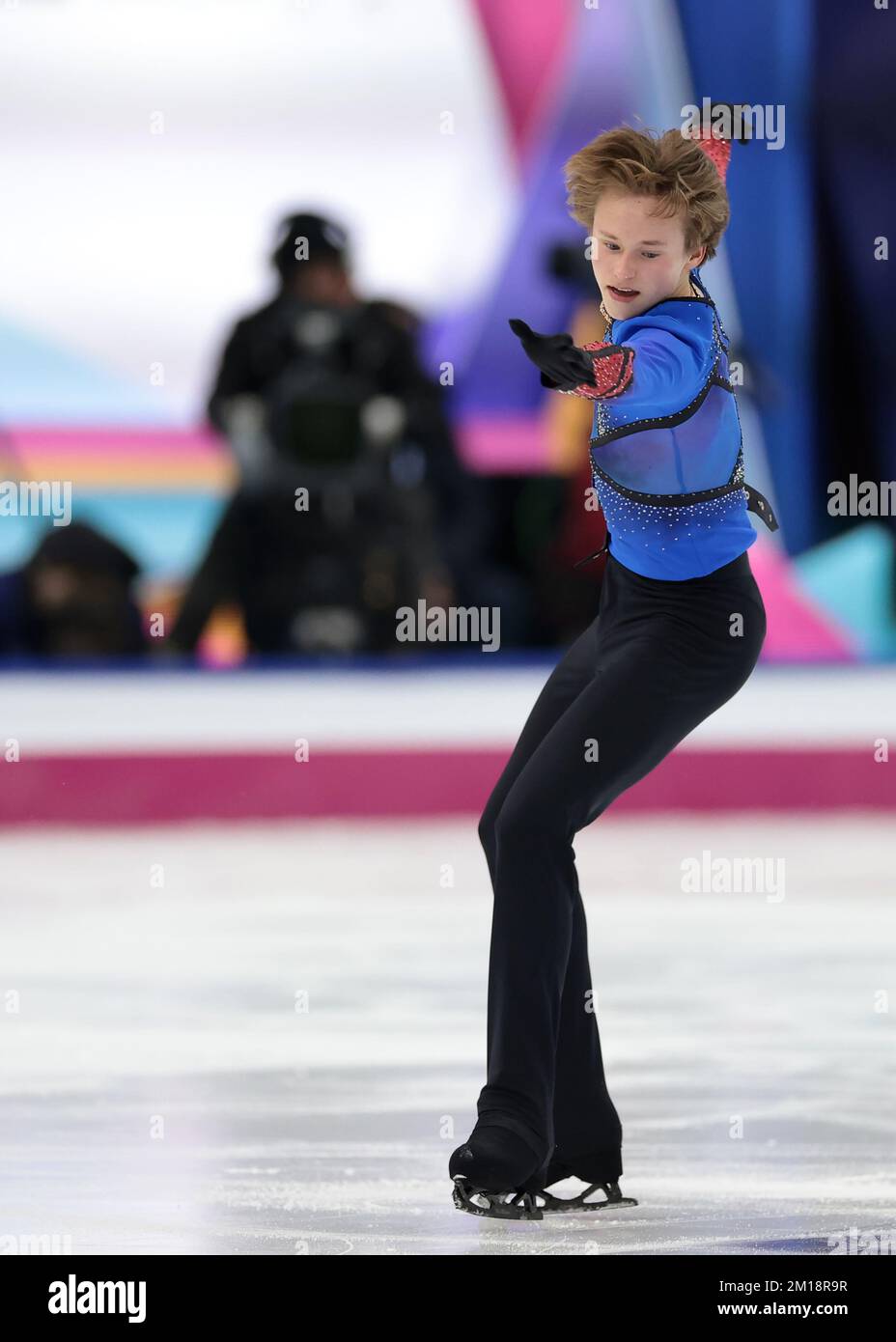 Turin, Italie, le 10th décembre 2022. Ilia Malinin des États-Unis se produit dans le programme de patinage libre pour hommes à Palavela, Turin. Date de la photo : 10th décembre 2022. Crédit photo à lire: Jonathan Moscrop/Sportimage crédit: Sportimage/Alay Live News Banque D'Images