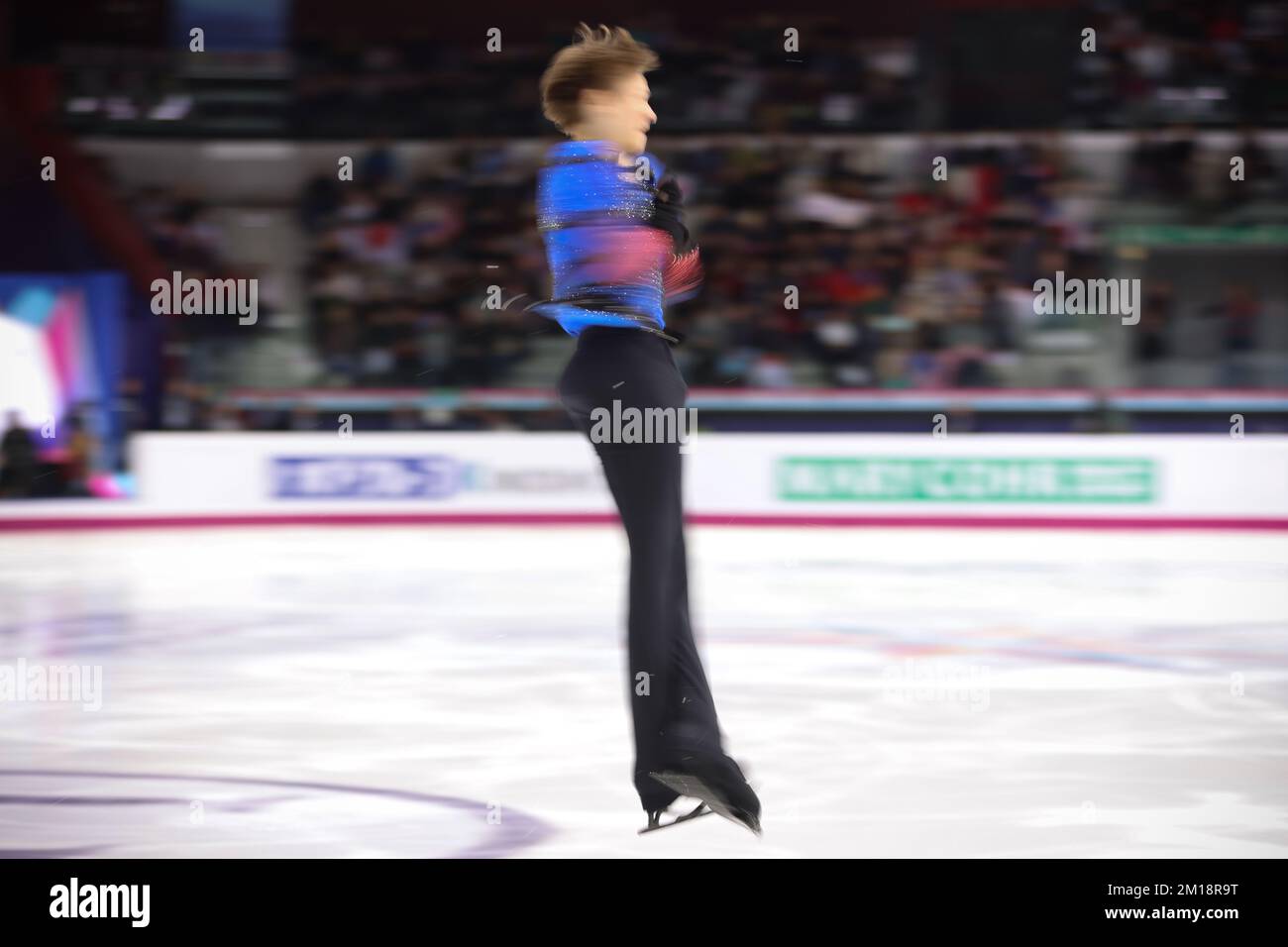 Turin, Italie, le 10th décembre 2022. Ilia Malinin des États-Unis se produit dans le programme de patinage libre pour hommes à Palavela, Turin. Date de la photo : 10th décembre 2022. Crédit photo à lire: Jonathan Moscrop/Sportimage crédit: Sportimage/Alay Live News Banque D'Images