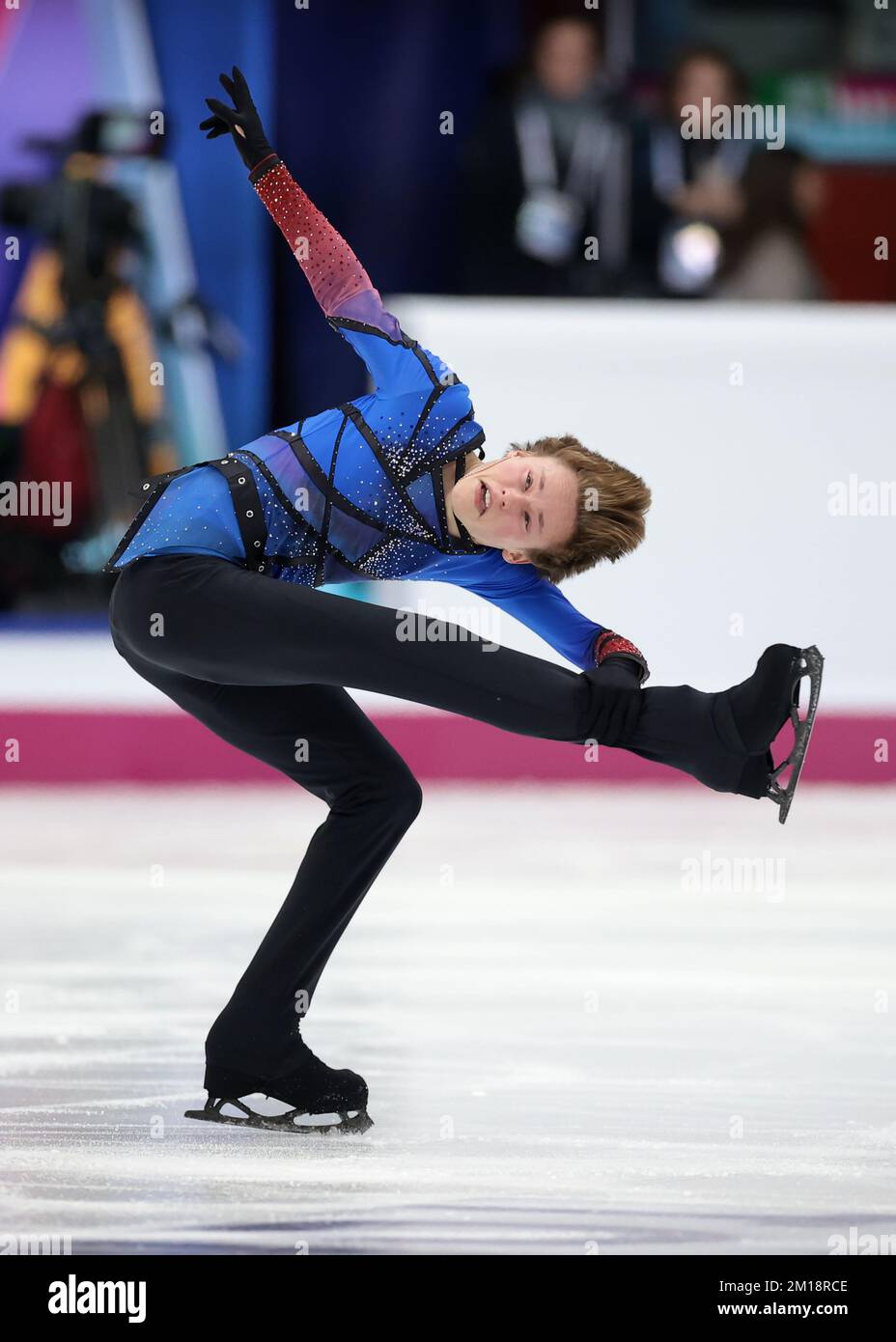 Turin, Italie, le 10th décembre 2022. Ilia Malinin des États-Unis se produit dans le programme de patinage libre pour hommes à Palavela, Turin. Date de la photo : 10th décembre 2022. Crédit photo à lire: Jonathan Moscrop/Sportimage crédit: Sportimage/Alay Live News Banque D'Images
