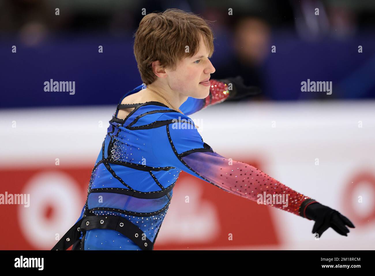 Turin, Italie, le 10th décembre 2022. Ilia Malinin des États-Unis se produit dans le programme de patinage libre pour hommes à Palavela, Turin. Date de la photo : 10th décembre 2022. Crédit photo à lire: Jonathan Moscrop/Sportimage crédit: Sportimage/Alay Live News Banque D'Images