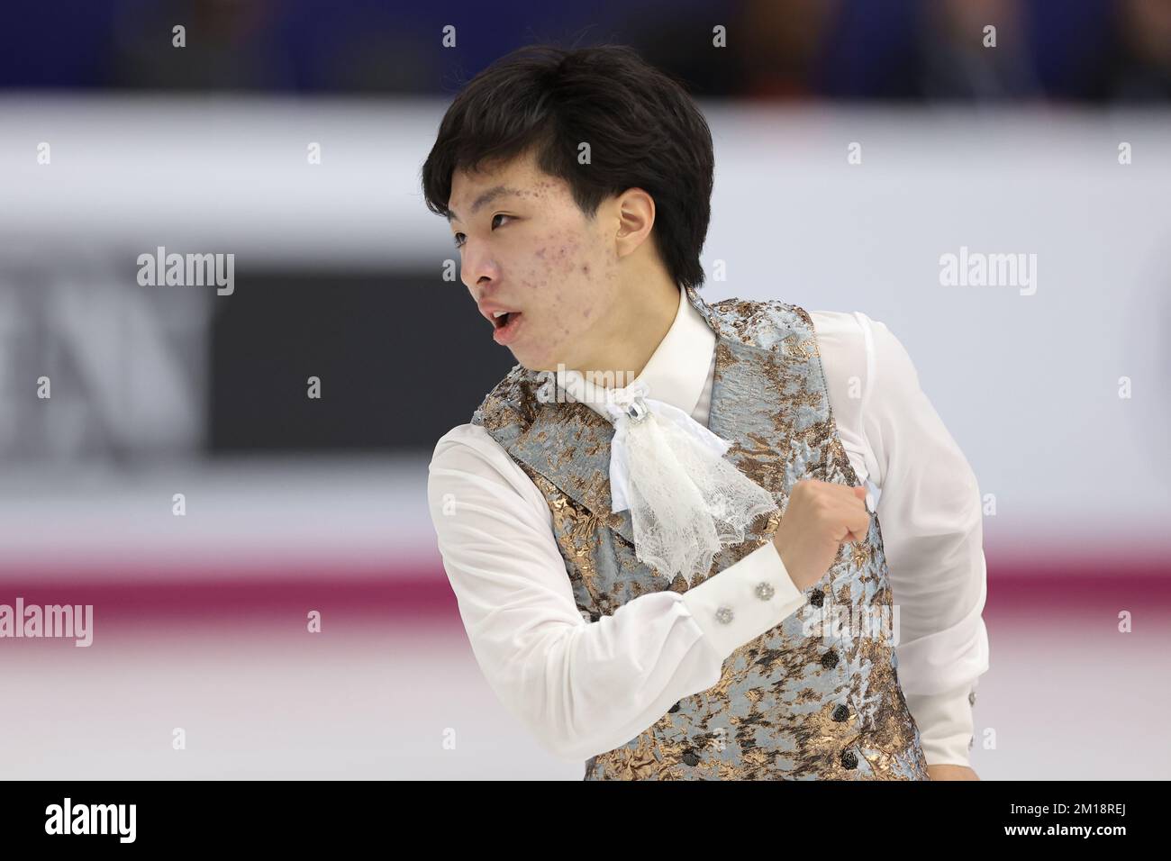 Turin, Italie, le 10th décembre 2022. Kao Miura du Japon se produit dans le programme de patinage libre pour hommes à Palavela, Turin. Date de la photo : 10th décembre 2022. Crédit photo à lire: Jonathan Moscrop/Sportimage crédit: Sportimage/Alay Live News Banque D'Images
