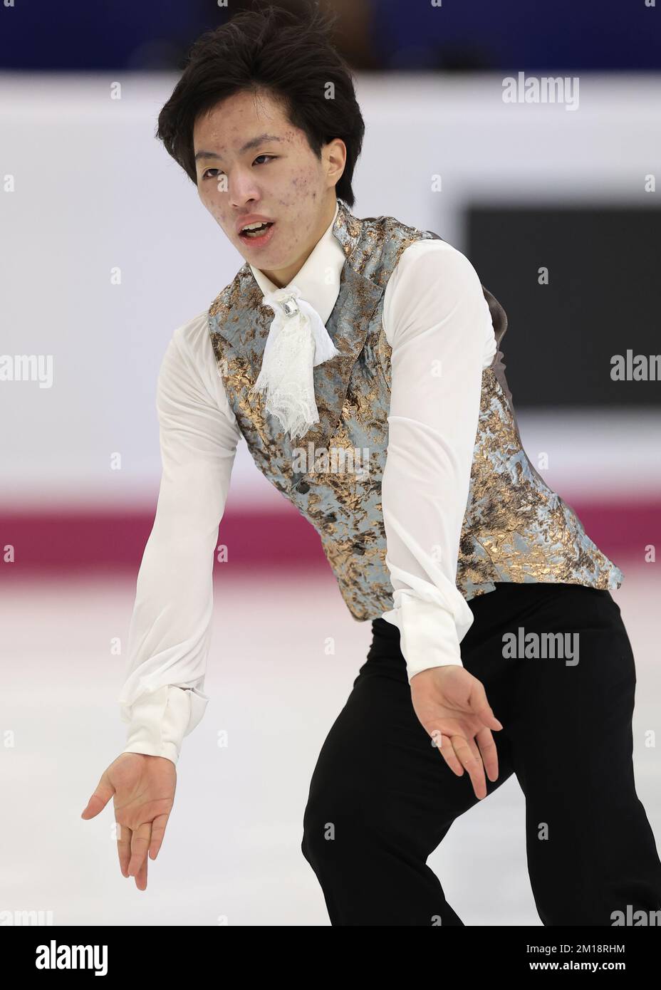 Turin, Italie, le 10th décembre 2022. Kao Miura du Japon se produit dans le programme de patinage libre pour hommes à Palavela, Turin. Date de la photo : 10th décembre 2022. Crédit photo à lire: Jonathan Moscrop/Sportimage crédit: Sportimage/Alay Live News Banque D'Images