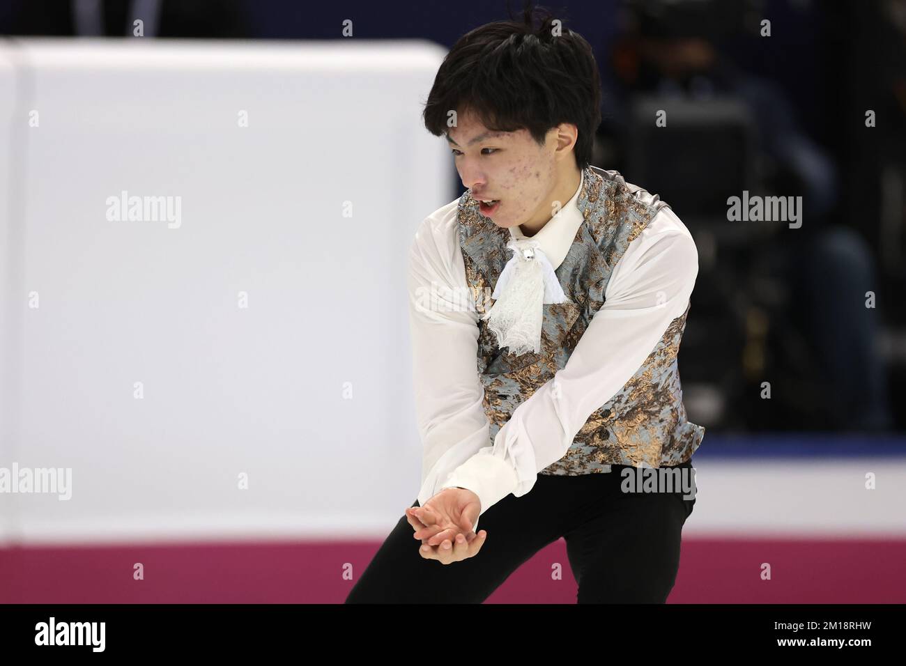 Turin, Italie, le 10th décembre 2022. Kao Miura du Japon se produit dans le programme de patinage libre pour hommes à Palavela, Turin. Date de la photo : 10th décembre 2022. Crédit photo à lire: Jonathan Moscrop/Sportimage crédit: Sportimage/Alay Live News Banque D'Images