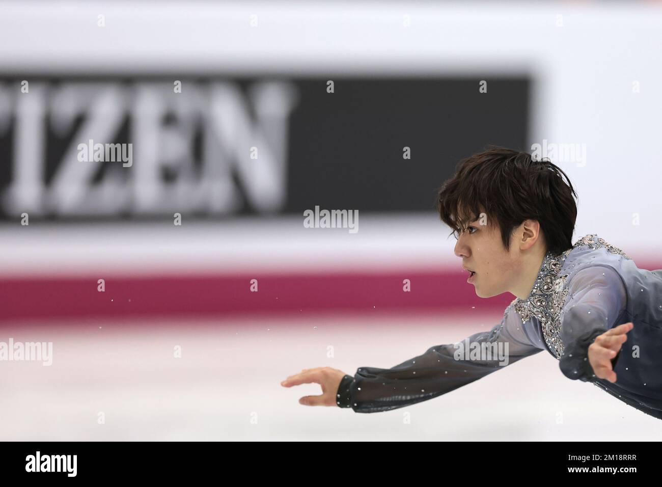 Turin, Italie, le 10th décembre 2022. Shoma Uno, du Japon, se produit dans le cadre du programme de patinage libre pour hommes à Palavela, Turin. Date de la photo : 10th décembre 2022. Crédit photo à lire: Jonathan Moscrop/Sportimage crédit: Sportimage/Alay Live News Banque D'Images