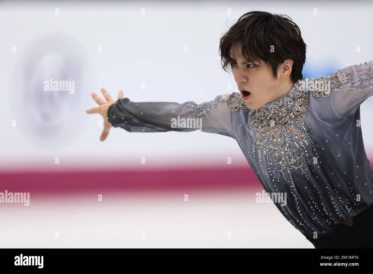 Turin, Italie, le 10th décembre 2022. Shoma Uno, du Japon, se produit dans le cadre du programme de patinage libre pour hommes à Palavela, Turin. Date de la photo : 10th décembre 2022. Crédit photo à lire: Jonathan Moscrop/Sportimage crédit: Sportimage/Alay Live News Banque D'Images