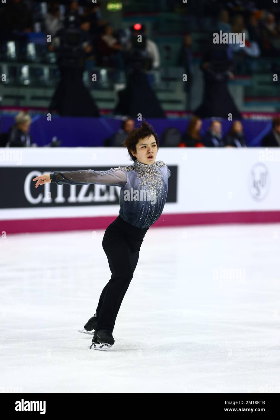 Turin, Italie, le 10th décembre 2022. Shoma Uno, du Japon, se produit dans le cadre du programme de patinage libre pour hommes à Palavela, Turin. Date de la photo : 10th décembre 2022. Crédit photo à lire: Jonathan Moscrop/Sportimage crédit: Sportimage/Alay Live News Banque D'Images
