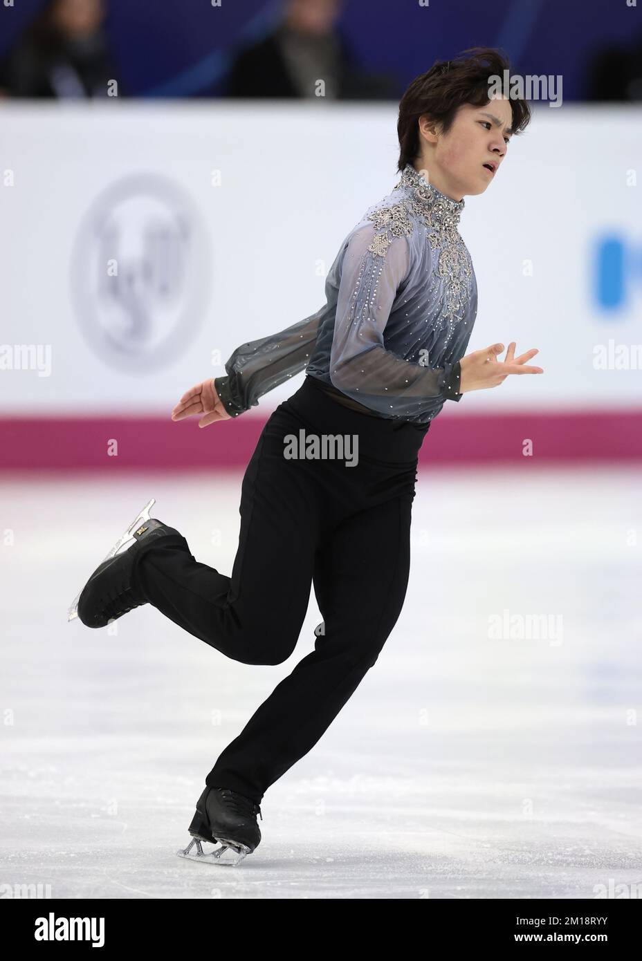 Turin, Italie, le 10th décembre 2022. Shoma Uno, du Japon, se produit dans le cadre du programme de patinage libre pour hommes à Palavela, Turin. Date de la photo : 10th décembre 2022. Crédit photo à lire: Jonathan Moscrop/Sportimage crédit: Sportimage/Alay Live News Banque D'Images