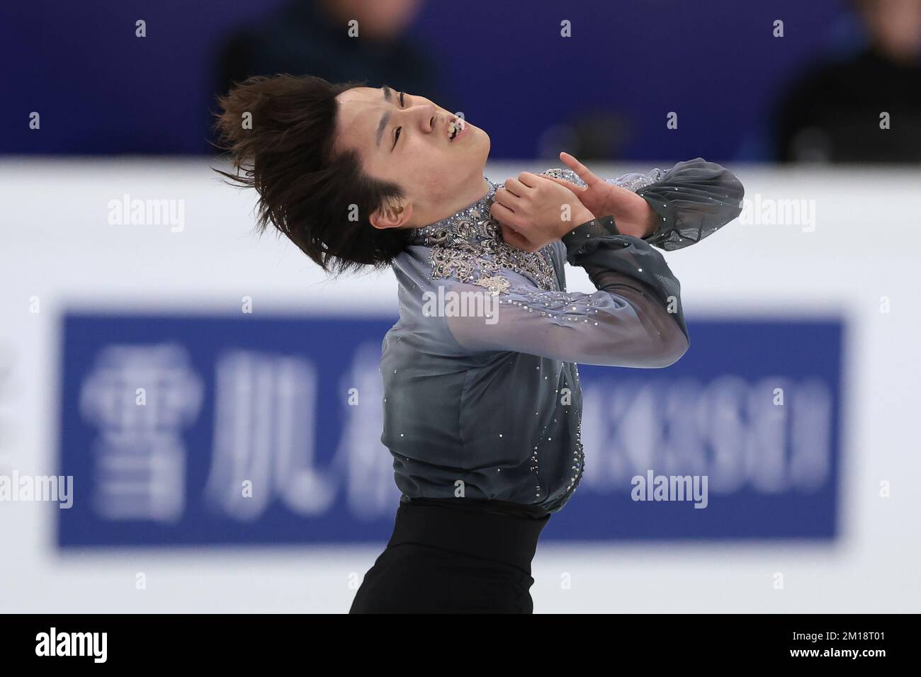 Turin, Italie, le 10th décembre 2022. Shoma Uno, du Japon, se produit dans le cadre du programme de patinage libre pour hommes à Palavela, Turin. Date de la photo : 10th décembre 2022. Crédit photo à lire: Jonathan Moscrop/Sportimage crédit: Sportimage/Alay Live News Banque D'Images