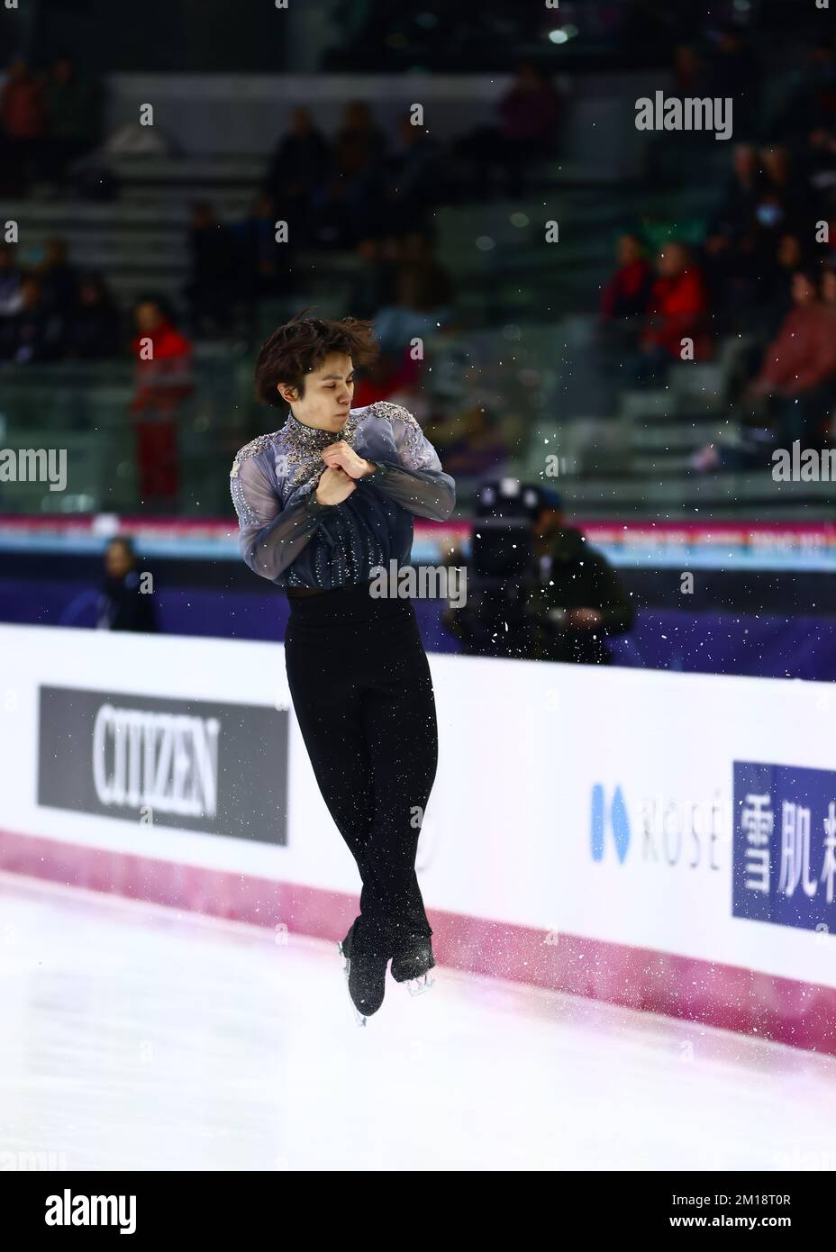 Turin, Italie, le 10th décembre 2022. Shoma Uno, du Japon, se produit dans le cadre du programme de patinage libre pour hommes à Palavela, Turin. Date de la photo : 10th décembre 2022. Crédit photo à lire: Jonathan Moscrop/Sportimage crédit: Sportimage/Alay Live News Banque D'Images