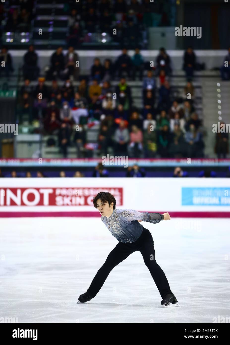 Turin, Italie, le 10th décembre 2022. Shoma Uno, du Japon, se produit dans le cadre du programme de patinage libre pour hommes à Palavela, Turin. Date de la photo : 10th décembre 2022. Crédit photo à lire: Jonathan Moscrop/Sportimage crédit: Sportimage/Alay Live News Banque D'Images
